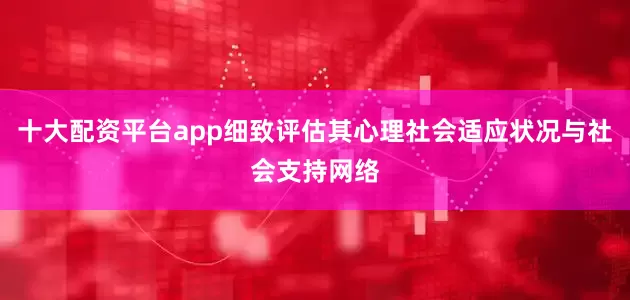 十大配资平台app细致评估其心理社会适应状况与社会支持网络